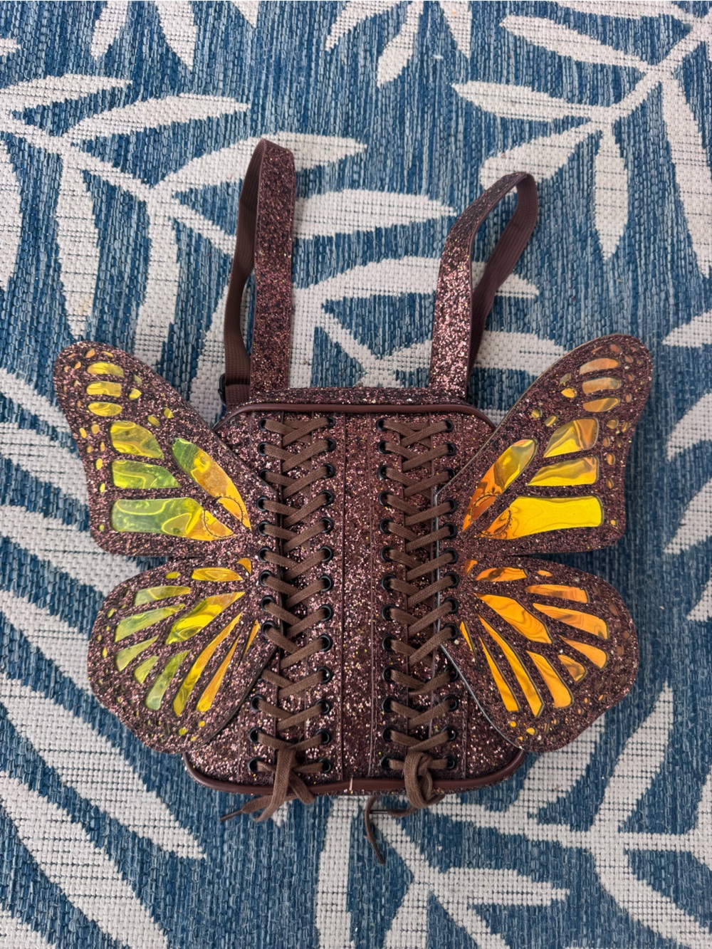 Clubexx Mauve Brown Butterfly Festival Backpack